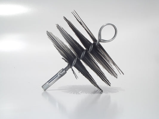 FLUE CLEANING BRUSH- STEEL 4"-10"