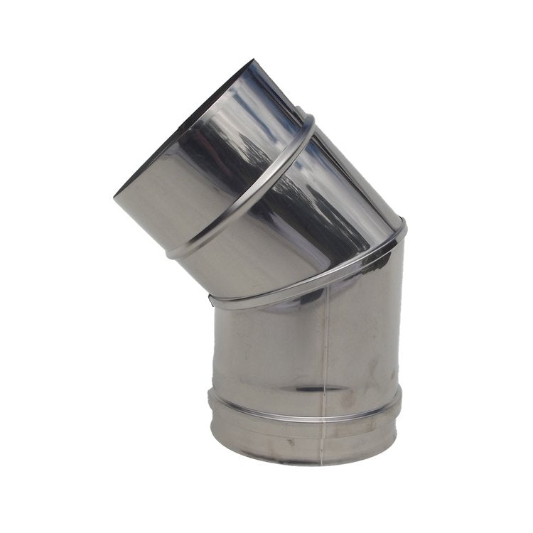 45 DEGREES ANGLE ELBOW FLUE 4" 5" 6" 7" 8" 10"
