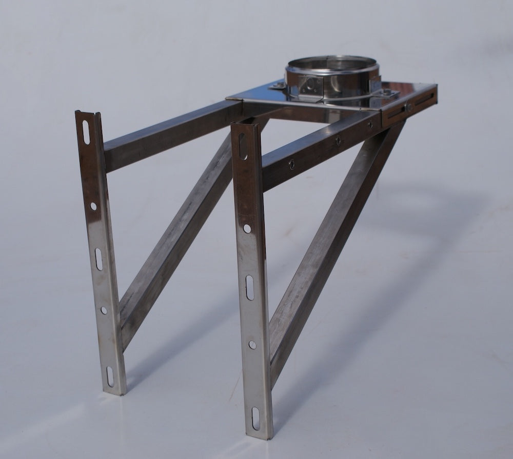 FLUE WALL SUPPORT WITH ADJUSTABLE EXTENSION