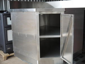STAINLESS STEEL COMMERCIAL/ DOMESTIC KITCHEN CORNER CABINET
