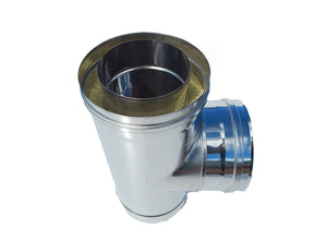 TEE 90 DEGREES INSULATED DW FLUE