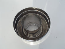 Flue system adaptor triple wall penetration to cowl stainless steel 10" (250mm)