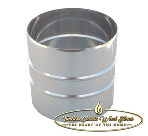 Two sided male (M - M) Stainless steel flue adaptor