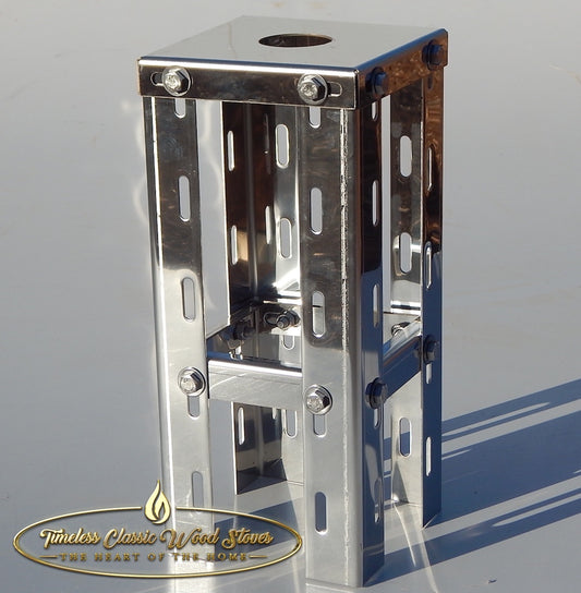 Flue base support stainless steel wood stove combustion heater 10" (250mm)