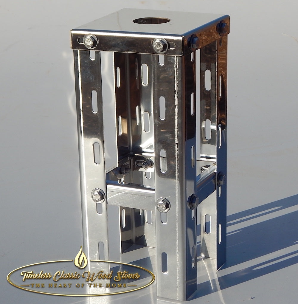 Flue base support stainless steel wood stove combustion heater 10